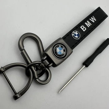 Брелок для ключей кожаный эко-кожа BMW темляк с карабином бмв