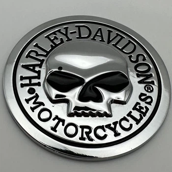 Металлический шильдик эмблема ЧЕРЕП Харли Дэвидсон Harley Davidson 65 мм Motorcycles