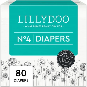 Биоразлагаемые эко-подгузники Lillydoo 4 размер ( 9-14 кг) Box (80 шт) 4уп*20 шт