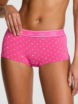 Женские трусики Victoria's Secret (2279978152) Logo Cotton Boyshort S розовые