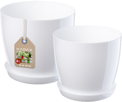 Doniczka z podstawką Kadax K8162 2 szt