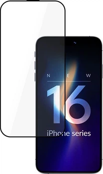 Szkło ochronne 3MK HardGlass Max Lite do Apple iPhone 16 Pro Black (5903108604581)