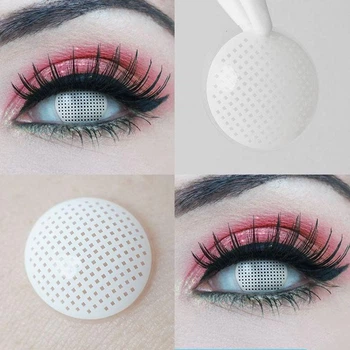Білі контактні лінзи ELITE Lens Сітка 2 шт