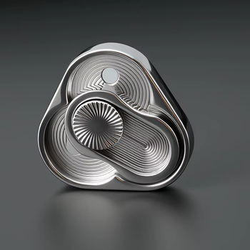 Спиннер Треугольник флип монета EDC Fidget Push декомпрессия антистресс Fidget Spinner