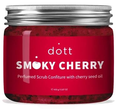 Скраб-кофітюр парфумований для тіла з маслом вишневих кісточок Dott Smoky Cherry Body Scrub 450 г