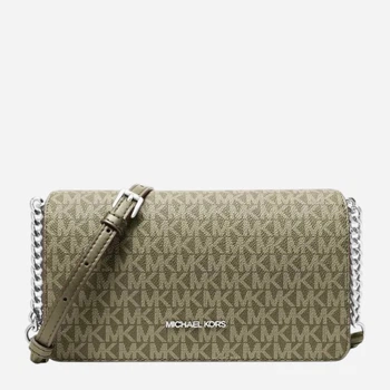 Сумка кросбоді через плече жіноча зі штучної шкіри маленька Michael Kors 538178795 Зелена (1159854368)