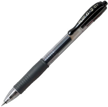 Ручка гелевая автомат Pilot 0,7 черная (BL-G2-7-B)
