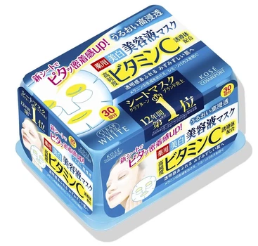 Маска с витамином С KOSE Clear Turn Essence Mask Vitamin C , 30 шт