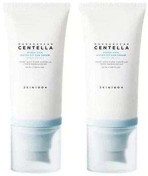 Набор солнцезащитных сывороток для лица Skin 1004 Madagascar Centella Hyalu Cica Water Fit Sun Serum Twin Pack, 50ml x 2 pcs