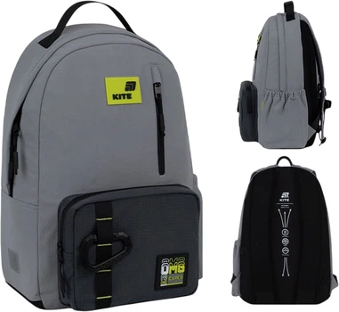 Рюкзак мужской Kite 949L Серый 44x29.5x15см городской молодежный 18.5 л Ортопедическая спинка (K26-949L-2)