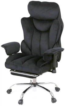 Кресло АКЛАС Бамбетель Tex RL 10093H (Велюр Черный)