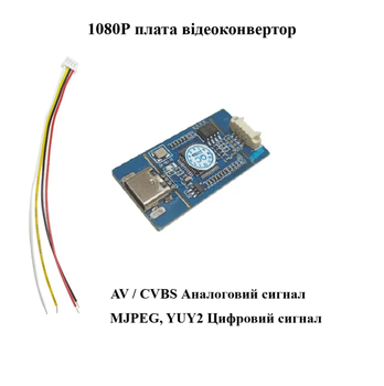 AV CVBS в USB перетворювач аналогового відеосигналу (USB type-C)