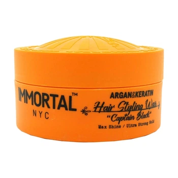 Воск для укладки волос Immortal NYC Hair Styling Wax Captain Black 150 мл ультрасильной фиксации для стайлинга, текстуры и максимально стойкой прически