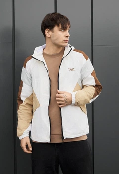 Вітровка Staff nix white & beige logo L