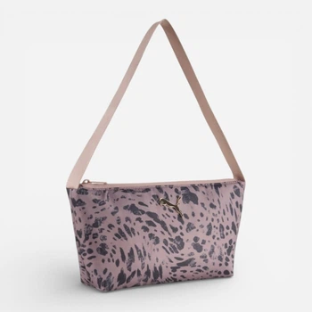 Спортивна сумка багет сідло жіноча маленька Puma Pop 09233608 Sandstone-Animal AOP (4069161281662)
