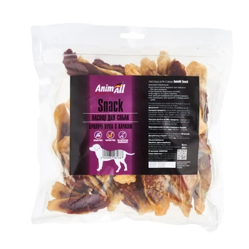 Лакомства AnimAll Snack Кроличьи уши с мясом утки для собак 500 г (178724)