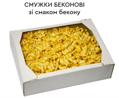 Кукурудзяні снеки “Смужки беконові”400 г ТМ Жайвір