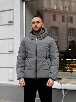 Куртка mild чоловіча демісезонна до - 10°с стьобана M графіт (26653)