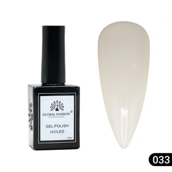 Гель лак Elite Glow Global Fashion 15мл №33 молочний