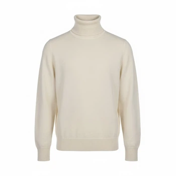 Чоловічий кашеміровий гольф в стилі Loro Piana, белый (LP10001.1ML)