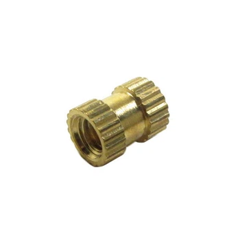 Гайка латунная с накаткой DHP-M4x8x6 - 655035