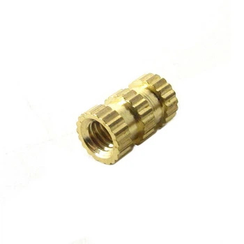 Гайка латунная с накаткой DHP-M4x10x6 - 655033