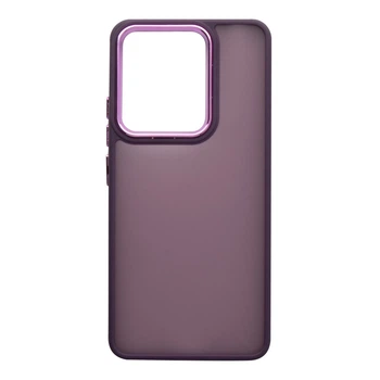 Чохол Fiji Lens для Poco X6 5G матовий бампер із захистом блоку камер Dark Purple
