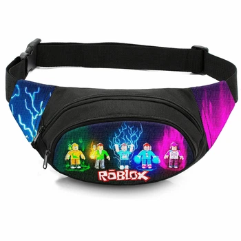 Сумка-бананка дитяча з принтом Roblox 32×13 см поясна сумка або сумка через плече дівчинці/хлопчику (1025)