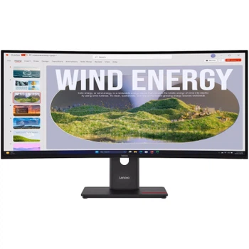 Монітор 34" 21:9 VA вигнутий РК, 3440х1440, 120 Гц, 4 мс, HDR, 1xHDMI 2.1/1xDP 1.4/3xUSB 3.2/1xUSB-C T34WD-40 LENOVO