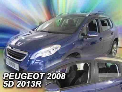 Дефлектори вікон вітровики Peugeot 2008 5D 13-19 вставні 4шт Heko Пежо 2008 АМ0007733
