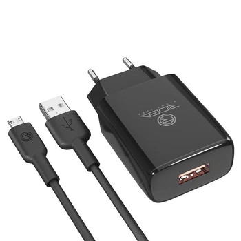 Сетевое зарядное устройство Ridea RW-11111 Element, MicroUSB, 2.1A, Черный