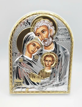 Ікона "Свята Родина",Silver Axion 36х21см (EP6-015xg)