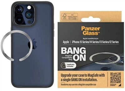 Pierścień Panzer Glass Bang ON Magsafe Compatibility Ring do Apple iPhone 12/13/14/15 Transparent (5711724011894)