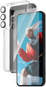 Комплект панель + скло Panzer Glass 3-in-1 Bundle Set для Samsung Galaxy S24 Ultra Transparent (B1213+7350)