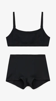 Комплект топ+трусы женский 1232-1 M Черный shop (2000999456954)