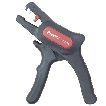 Кліщі для зняття ізоляції кабелю Pro'sKit CP-367A під кабель перерізом від 0.2 до 6 мм² Чорний