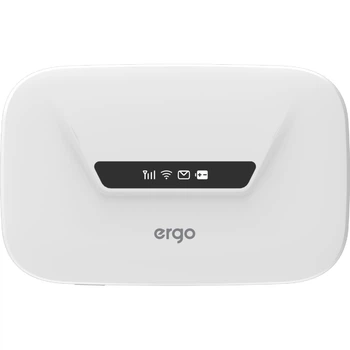 Маршрутизатор мобільний ERGO M126 Cat4 3G 4G Wi-Fi 6 з nanoSIM і акумулятором 3000 мАг Білий