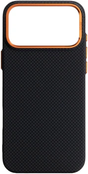 Чехол для смартфона ArmorStandart LikeCarbon2 SE MagCase для Apple iPhone 17 Pro Max Kevlar/Black/Orange (ARM89165)