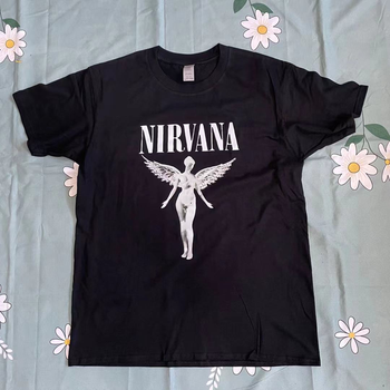 Футболка LOYS з принтом рок NIRVANA white angel XL