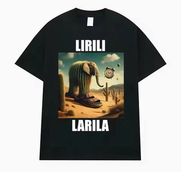 Чоловіча оверсайз Футболка LOYS з принтом Lirili Larila XXL