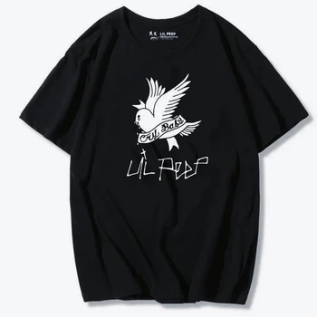 Чорна Футболка LOYS Lil Peep Cry Baby Logo футболки Ліл Піп унісекс бірка S