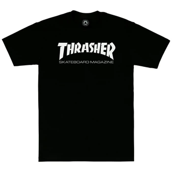 Чорна Футболка LOYS Thrasher Skateboard Magazine унісекс Трешер Трешер M