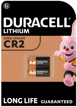 Литиевая батарейка Duracell High Power CR2 3V, (CR15H270), 2 шт (6409612)