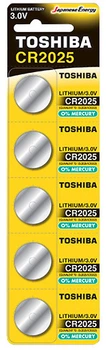 Батарейка Toshiba CR2025 BP 1X5 (6477658)