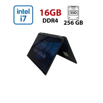 Ультрабук-трансформер Dell Latitude 7410 / 14" (1920x1080) IPS Touch / Intel Core i7-10610U (4 (8) ядра по 1.8 - 4.9 GHz) / 16 GB DDR4 / 256 GB SSD / Intel UHD Graphics / WebCam б/у