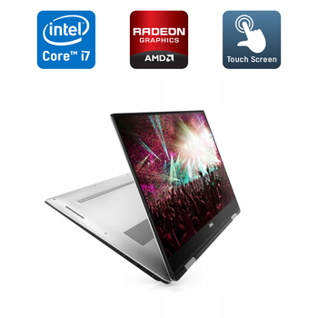 Ультрабук-трансформер Dell XPS 15 9575 / 15.6" (3840x2160) IPS Touch / Intel Core i7-8705G (4 (8) ядра по 3.1 - 4.1 GHz) / 16 GB DDR4 / 512 GB SSD / AMD Radeon RX Vega M GL, 4 GB HBM2, 1024-bit / USB Type-C б/у