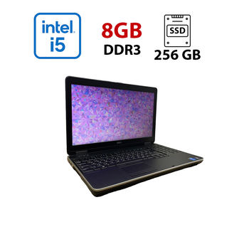 Ноутбук Б-класс Dell Latitude E6540 / 14" (1366x768) TN / Intel Core i5-4210M (2 (4) ядра по 2.6 - 3.2 GHz) / 8 GB DDR3 / 256 GB SSD / Intel HD Graphic 4600 / WebCam б/у