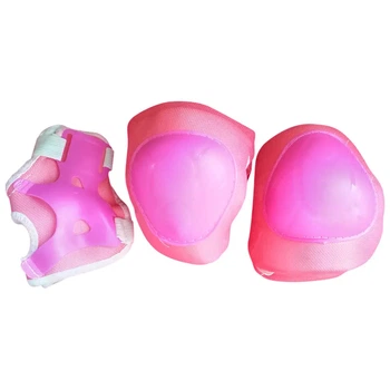 Защитные детские наколенники и налокотники X-TREME PE-803-Pink розовые