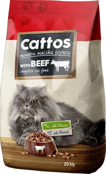 Сухой корм для кошек Cattos Complete с говядиной 20 кг