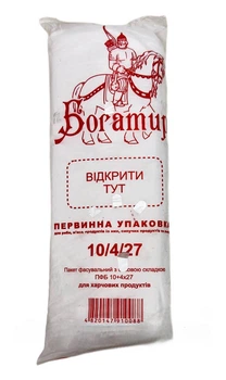 Пакет фасувальний 10х27см 4.4 мкм Богатир 800 шт/уп